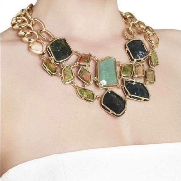 BcBg Maxazria Natural Stone Statement Necklace - Picture 3 of 3